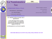 Tablet Screenshot of lanumismaticabrescia.it